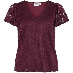 VILA - Blouse 'VIStasia' - Aubergine - Blouseshirt