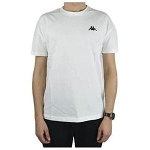 Kappa Heren Veer T-shirt, wit (bright white), S
