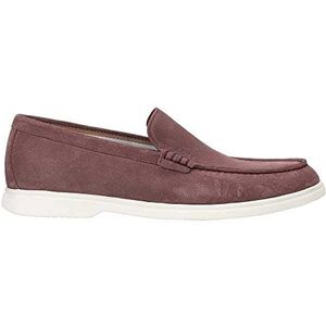 BOSS Sienne Loafer voor heren van suède met logo in reliëf en TPU-zool, Open pink692, 45 EU