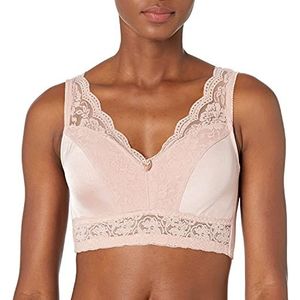 Rhonda Shear Womens Pin Up Leisure With Removable Pads Full Coverage Bra, Rose Blush, Medium US