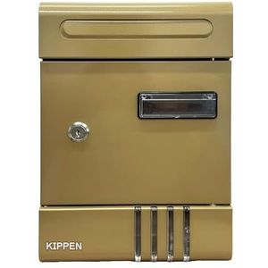 Kippen 10006LB brievenbus, model ""House"", kleur: brons, afmetingen: 290 x 200 x 65 mm.