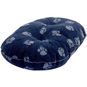 Deens Design Fleece Navy Paw gewatteerd matras