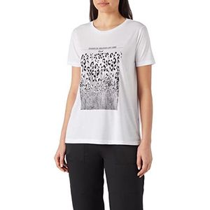 Koton T-shirt met ronde hals en korte mouwen voor dames, Gebroken wit (001), S