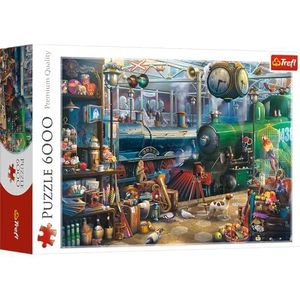 Trefl - Treinstation - Puzzel met 6000 stukjes - Grote Puzzel vol Details, DIY, Creatieve Ontspanning, Plezier, Klassieke Puzzel voor Volwassenen en Kinderen vanaf 15 jaar