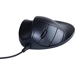 HIPPUS HandShoe Mouse links L | optische muis | ergonomisch ontwerp - preventie tegen muisarm/tennisarm (RSI-syndroom) - bijzonder armvriendelijk | 2 knoppen