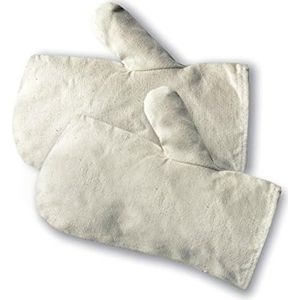 Jah MT-100 katoenen fauster 12 paar oekotex zeildoek natuur licht maat 10