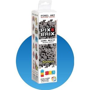 Cefa Toys - Pix Brix Pixel-Art Set, 500 stuks, grijs, middenklasse, kleur (Prix 57000)