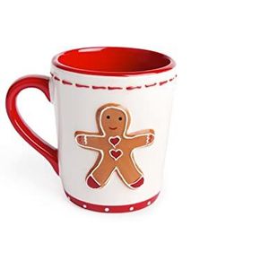 Excelsa Ginger Boy & Girl Set van 4 kopjes, keramiek