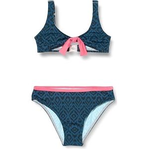 HAUTE PRESSION Meisje X9072 C01 T12a tweedelig badpak, marineblauw, 12-16 jaar EU, Marineblauw, 12-16 ans