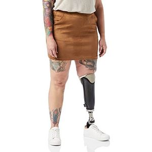 Vero Moda NOS dames Vmdonnadina Faux suede Short Skirt Noos Rock, Braun (Cognac Cognac), L