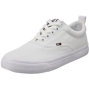 Tommy Jeans Wmn Classic Sneakers voor dames, wit, 41 EU