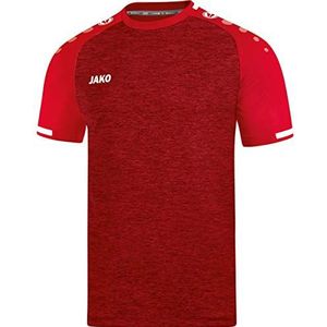 JAKO Heren Prestige KA shirt, rood gemêleerd/wit, L