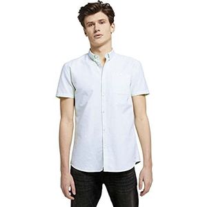 TOM TAILOR Denim Uomini Shirt met patroon 1025474, 26967 - Mint Dot Triangle Print, L