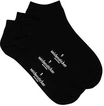 Seidensticker - Enkelsokken - Zwart - Katoen - Set van 3