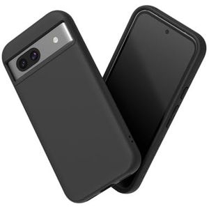 RhinoShield Case compatibel met [Pixel 8a] | SolidSuit - schokdempende en slanke beschermhoes met premium afwerking - 3,5 meter valbescherming - zwart