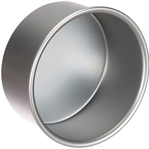 DECORA, 0062621 Professionele ronde bakvorm Ø 15 x 7,5 h cm, van geanodiseerd aluminium, zonder laspunten, professioneel design.
