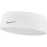 Nike Dri.Fit Swoosh Headband 2.0 zweetband Running Sport (wit - zilver)