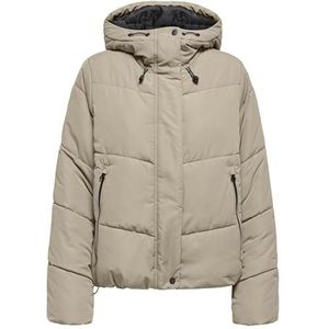ONLY - Onlmaggi Life Short Puffer Cc OTW - Bodywarmer - Zilver Mink