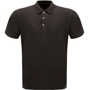 Regatta Poloshirt voor heren met button down kraag Classic 65/35 T-shirts/polo/jassen, heren, zwart, FR: M (maat fabrikant: M)