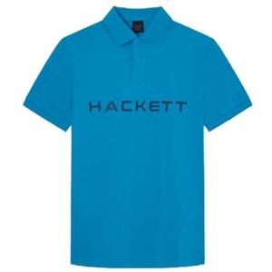 Hackett London Heren Essential Sp Crew Polo, Blauw (Hypa Blue), M, Blauw (Hypa Blue), M