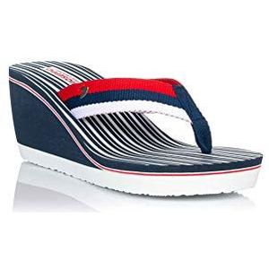 GIOSEPPO Dames 48666 Plateausandalen, Blauw Marino 000, 39 EU