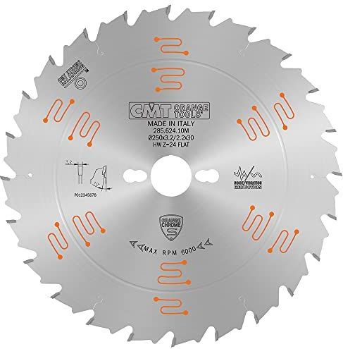 CMT Orange Tools - 285.624.10M - Cirkelzaagblad - Chrome HW - 250x3.2/2.2x30 - Z24 FLAT