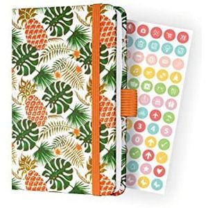 Sigel J2316 Jolie Weekplanner 2022 - Tropic Green - 9,5 x 15 cm - hardcover - 174 Pagina's - Groen