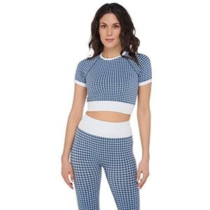 HEART AND SOUL Crop Top Sporttop Georgie - Vichy Sports BH voor dames