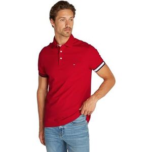 Tommy Hilfiger - S/S Polo - Rood - Heren