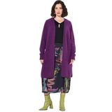 Ulla Popken - Gebreid Vest - Roodviolet - Lange Mouw - V-hals