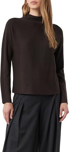 Comma - Gebreide Pullover - Viscosemix - Opstaande Kraag