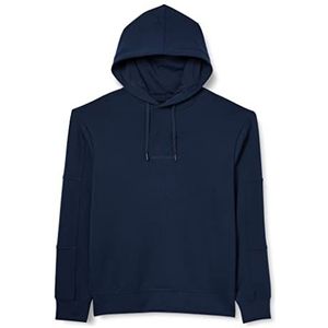 Armani Exchange Heren Neck, Embossed Logo on Front Hooded Sweatshirt, Navy Blazer, Extra Large, navy blazer, XL