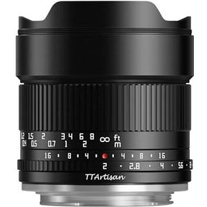 TTArtisan 10mm F2 APS-C - FujiFilm X Vatting - Zwart