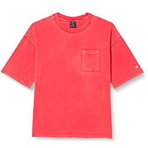 Champion Legacy Old School Logo T Shape S/S T-shirt, intens rood, M voor heren