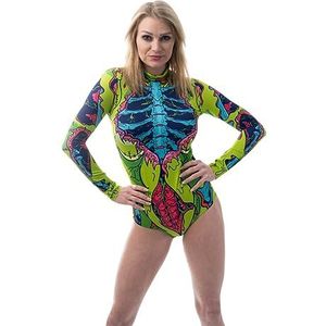 Zölibat - Kostuum Cyborg, korte jumpsuit voor volwassenen, verkleedkostuum voor carnaval en halloween