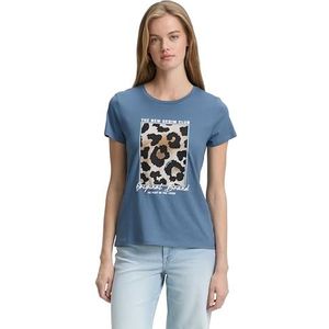 TOM TAILOR Denim T-shirt voor dames, 28969 - Dusty Denim Blue, XXL