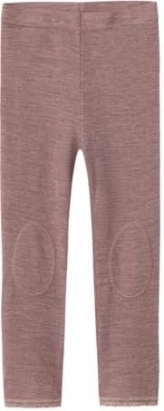 Merino Wol Legging - Zacht - Stretchy - Mid-Waist - Regular Fit - Patches op de Knieën