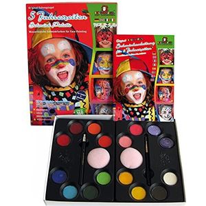 Eulenspiegel 212059 - Make-up palet 5 seizoenen, voor ca. 120 maskers, veganistisch, schminkkleuren