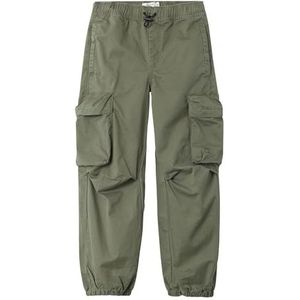 NKMBEN R Parachute TWI Pant 1900-TF NOOS, Dusty Olive, 122 cm