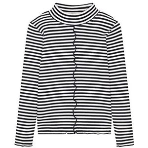 TOM TAILOR Meisjes Kindershirt met lange mouwen met strepen 1034168, 30889 - Navy Offwhite Stripe, 104-110