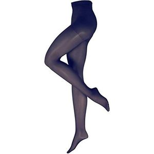 Nur Die Fit in de vorm van 40 denier, sterke ondersteunende werking, semi-ondoorzichtige fijne panty, zijdeachtig matte look, ontlast de benen en comfortabele tailleband voor dames, marineblauw, 40-44