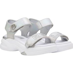 Replay Tempura JR-3 Sandalen voor jongens, meisjes, 050 zilver, 34 EU, 050 Silver, 34 EU