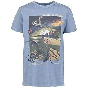 Garcia Kids Jongens T-shirt met korte mouwen, Canal Blue, 104/110, canal blue, 104 cm