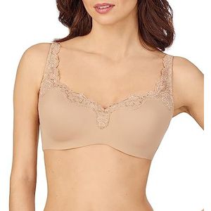 Le Mystere - Damesbeha met kanten tisha-beha, Beige (Natuur), 80D
