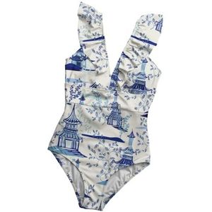 Averie Himari eendelig badpak voor dames, wit, XL