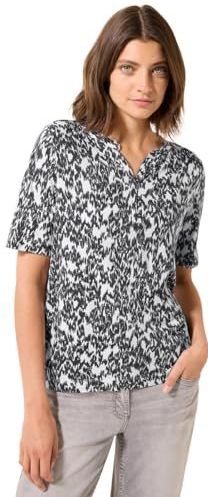 Cecil - Shirt - Wit - Katoen-Modaalmix - Grafische Print