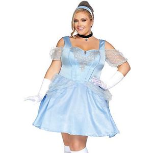 LEG AVENUE 86879X Fairytales Kostüm, Unisex - Erwachsene, Blue, 3XL, 390 g