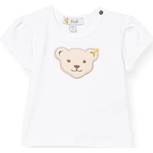 Steiff Baby-meisjes T-shirt met korte mouwen, helder wit, 86
