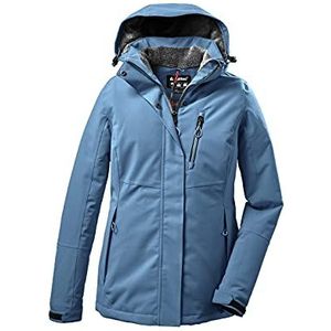 killtec Women's Functioneel jack/outdoorjack met afritsbare capuchon KOW 140 WMN JCKT, storm blue, 50, 37411-000