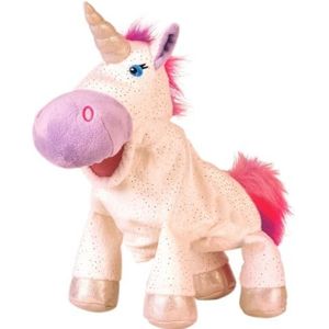 Fiesta Crafts Unicorn Hand Puppet Toy for Kids - Soft Hand Educational Plush Animal Puppet Toddler Toy for Development of Skills, Communications and Storytelling for Ages 3 to 9 Years